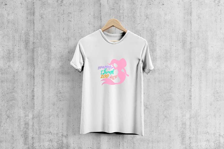 Swimming Through 100 Days - T-Shirt